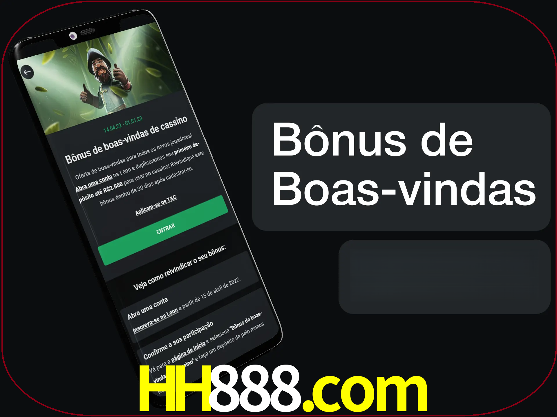 Não se esqueça de usar o bônus de boas-vindas.